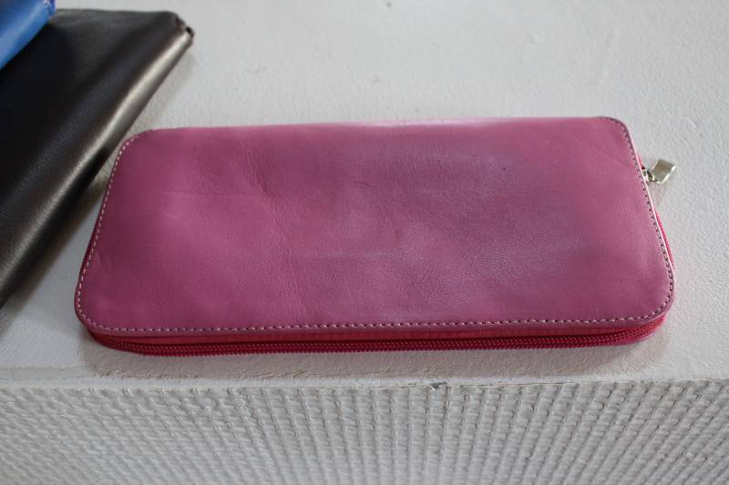 Große Geldbörse, Elegantes Graues Lederportemonnaie Ca. 22, 5 X 11, 5 cm von CoutureByKimYen57