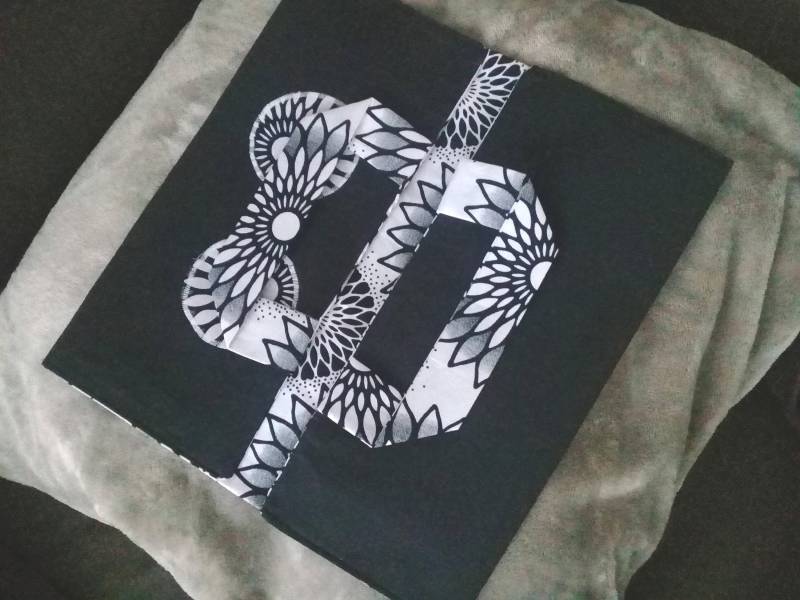 Kuchen - Oder Tortentasche, Innen Schwarz/Weißes Wachs, Außen Schwarze Baumwolle von CoutureByKimYen57