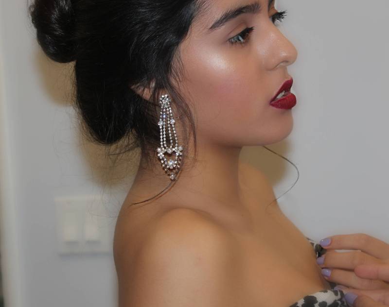 Kronleuchter Ohrringe, Strass Vintage Kristall Braut Statement Old Hollywood, Swarovski von Couturelove