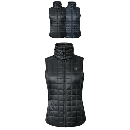 Covalliero - Damen Combiweste | taillierte Steppweste | Reitweste mit Doppelkragen & 2 Taschen | leichte Pufferweste | Sportweste aus Polyester | Reitbekleidung in Black | Größe XXL Covalliero - Damen Combiweste | taillierte Steppweste | Reitweste mit Doppelkragen & 2 Taschen | leichte Pufferweste | Sportweste aus Polyester | Reitbekleidung in Black | Größe XXL von Covalliero