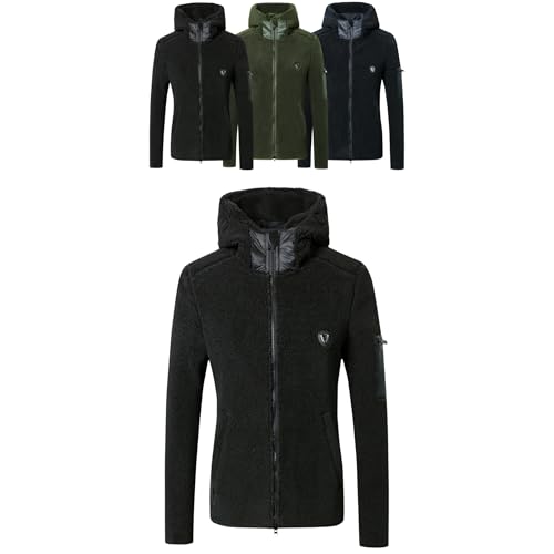 Covalliero - Damen Hoodyjacke | Zipper Hoodie aus Teddy-Fleece | Kapuzenjacke mit 2-Wege-Reißverschluss | Übergangsjacke mit 3 Taschen | Reitjacke in Black | Reitbekleidung in Größe L Covalliero - Damen Hoodyjacke | Zipper Hoodie aus Teddy-Fleece | Kapuzenjacke mit 2-Wege-Reißverschluss | Übergangsjacke mit 3 Taschen | Reitjacke in Black | Reitbekleidung in Größe L von Covalliero