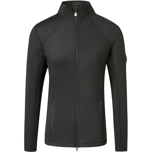 Covalliero - Damen Reitjacke Anniversary – Reiterjacke mit 2-Wege-Reißverschluss – Sportjacke mit 4-Wege-Stretch & 2 Taschen – Stretchjacke – Reitbekleidung in Graphite & Größe S von Covalliero
