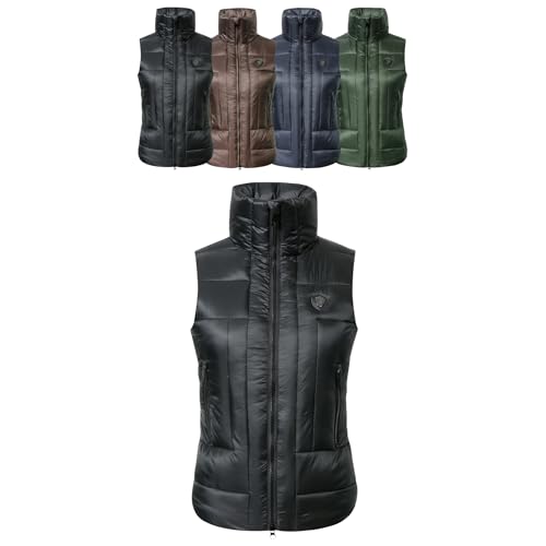 Covalliero - Damen Steppweste | taillierte Reitweste | wasserabweisende Pufferweste | Sportweste mit hohem Kragen & 2 Einschubtaschen | Reitbekleidung in Black | Größe XS Covalliero - Damen Steppweste | taillierte Reitweste | wasserabweisende Pufferweste | Sportweste mit hohem Kragen & 2 Einschubtaschen | Reitbekleidung in Black | Größe XS von Covalliero