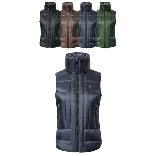 Covalliero - Damen Steppweste | taillierte Reitweste | wasserabweisende Pufferweste | Sportweste mit hohem Kragen & 2 Einschubtaschen | Reitbekleidung in Dark Navy | Größe XXL Covalliero - Damen Steppweste | taillierte Reitweste | wasserabweisende Pufferweste | Sportweste mit hohem Kragen & 2 Einschubtaschen | Reitbekleidung in Dark Navy | Größe XXL von Covalliero