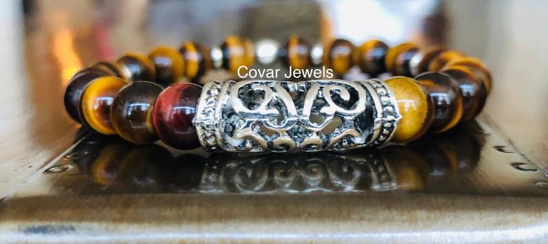 Neue Artikel Silber Tigerauge Armband Neue Artikel Silber Tigerauge Armband von CovarJewels