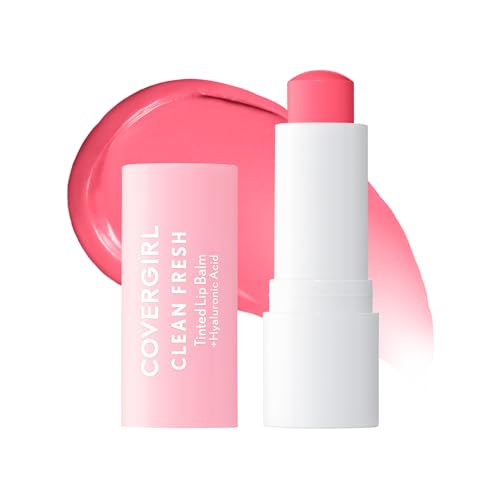 Covergirl - Clean Fresh Tinted Lip Balm, Formulated with Hyaluronic Acid for 24hr Hydration, 100% Vegan and Cruelty-free, Life is Pink - 300 von CoverGirl