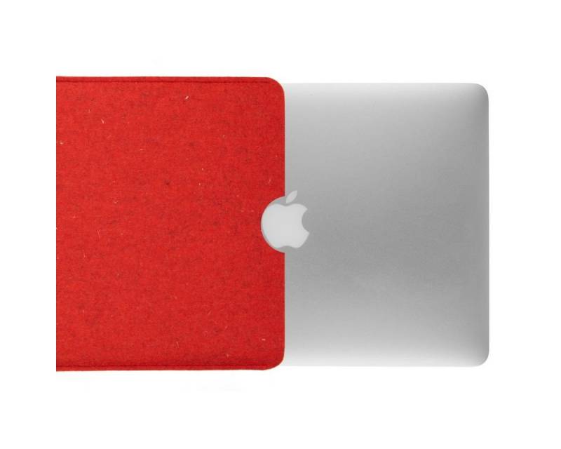 CoverKingz Laptoptasche Hülle für Apple MacBook Air 13,6" (M2) Handmade Filz Tasche Case, 100% Schurwolle, Made in Germany von CoverKingz