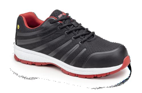 Coverguard ESD Sicherheitsschuhe S1p Galaxit niedrig Mesh schwarz rot, Schwarz , 38 EU von Coverguard