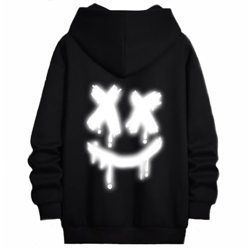 Covisoty Fleece Hoodie Herren Basic Kapuzenpullover Langarm Sweatshirts Bedruckt Männer Pulli Herren Hoody Pullover von Covisoty