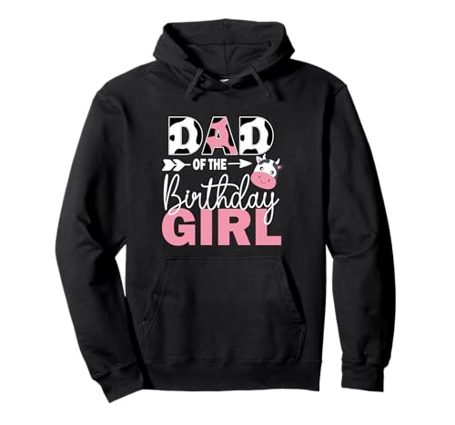 Niedlicher Vater des Geburtstags Mädchen Bauernhof Kuh 1. Geburtstag Mädchen Pullover Hoodie Niedlicher Vater des Geburtstags Mädchen Bauernhof Kuh 1. Geburtstag Mädchen Pullover Hoodie von Cow Birthday Tee For Family Men Women Cow Lover