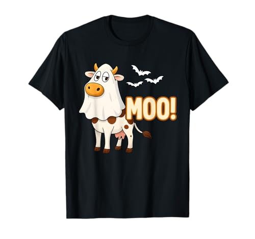 Moo Cow Costume Ghost Kids Men Women Halloween T-Shirt Moo Cow Costume Ghost Kids Men Women Halloween T-Shirt von Cow Ghost Halloween Costume for Kids Men Women