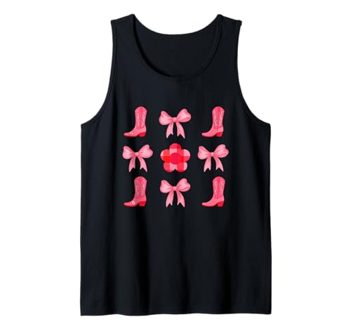 Cowgirl Rosa Stiefel Kokette Mädchen Damen Western Country Tank Top Cowgirl Rosa Stiefel Kokette Mädchen Damen Western Country Tank Top von Cow Girl Country Music Rodeo Cowgirl Boots Kids