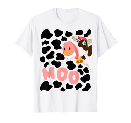 Kuh-Druck-Idee für Kinder und Halloween-Kostüm mit Kuh-Motiv T-Shirt von Cow Spot Idea For Women & Cow Print Costume Ideas