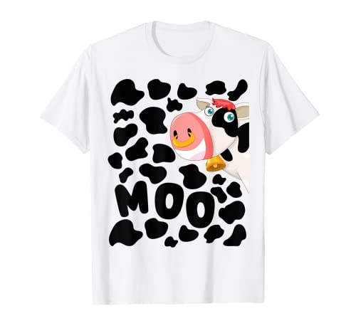 Kuh-Druck-Idee für Kinder und Halloween-Kostüm mit Kuh-Motiv T-Shirt von Cow Spot Idea For Women & Cow Print Costume Ideas