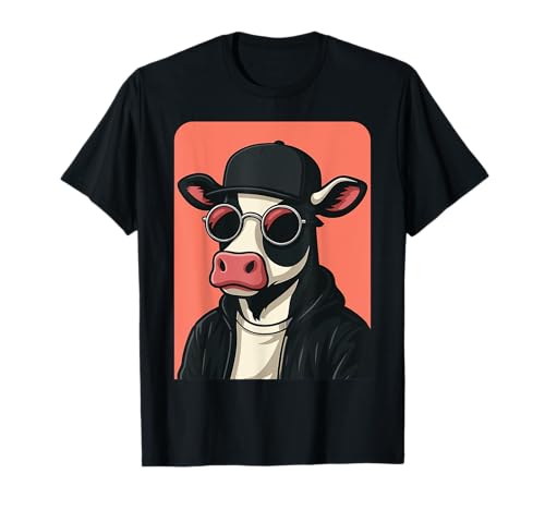 Kuh trägt Sonnenbrille Herren Damen Grafik Kuh T-Shirt Kuh trägt Sonnenbrille Herren Damen Grafik Kuh T-Shirt von Cow Wearing Sunglasses Animal Lover