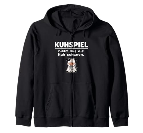 Lustige Kuh Don't Look Game Over Tierliebhaber Jungen Mädchen Kinder Kapuzenjacke von CowAxis1