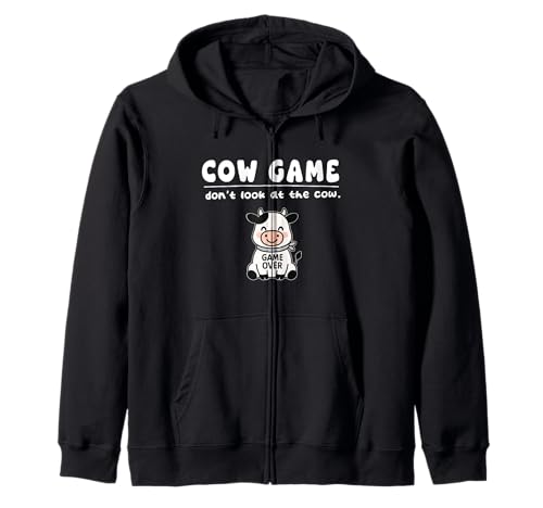 Lustiges Kuh-Spiel Don't Look Game Over für Jungen Mädchen Kinder Kapuzenjacke von CowAxis1