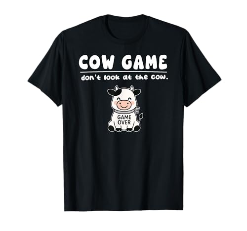 Lustiges Kuh-Spiel "Don't Look Game Over" für Jungen Mädchen Kinder T-Shirt von CowAxis1
