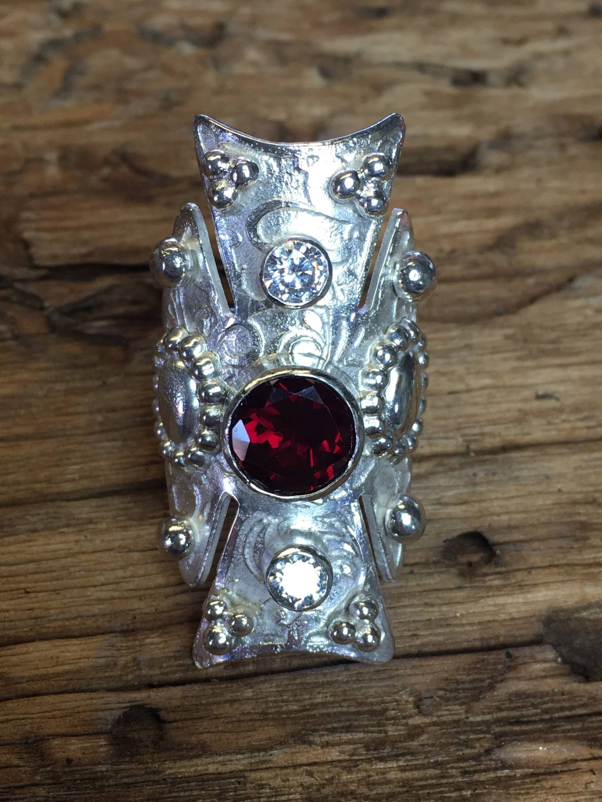 Boho Granat Ring Boho Granat Ring von CowPonyCreations
