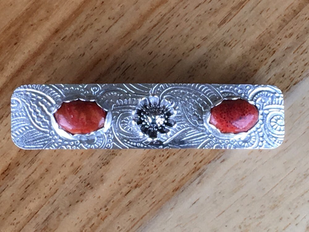sterling Silber Haarspange sterling Silber Haarspange von CowPonyCreations