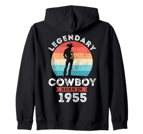 Legendary Cowboy Born in 1955, 70. Geburtstag Herren Kapuzenjacke Legendary Cowboy Born in 1955, 70. Geburtstag Herren Kapuzenjacke von Cowboy 1955 Legends Gifts for Mens 70th Bday