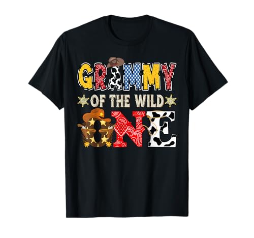 Grammy of The Wild One 1. Geburtstag Boy Western Cowboy T-Shirt Grammy of The Wild One 1. Geburtstag Boy Western Cowboy T-Shirt von Cowboy First Birthday Family Matching