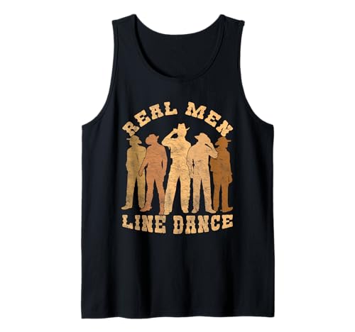 Herren REAL Men Line Dance Cowboy Line Dance Tank Top Herren REAL Men Line Dance Cowboy Line Dance Tank Top von Cowboy Line Dance
