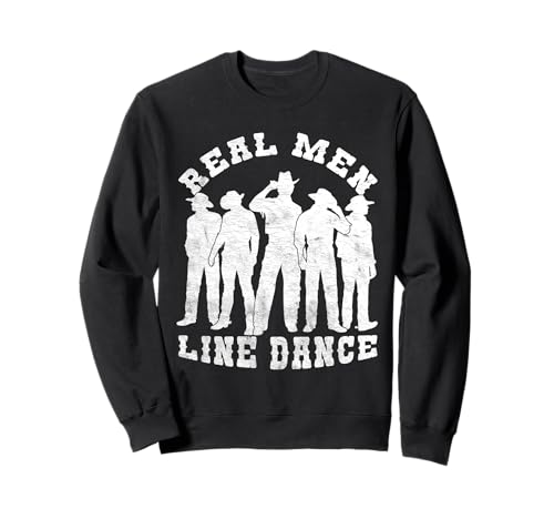 REAL Men Line Dance Cowboy Line Dance Sweatshirt REAL Men Line Dance Cowboy Line Dance Sweatshirt von Cowboy Line Dance