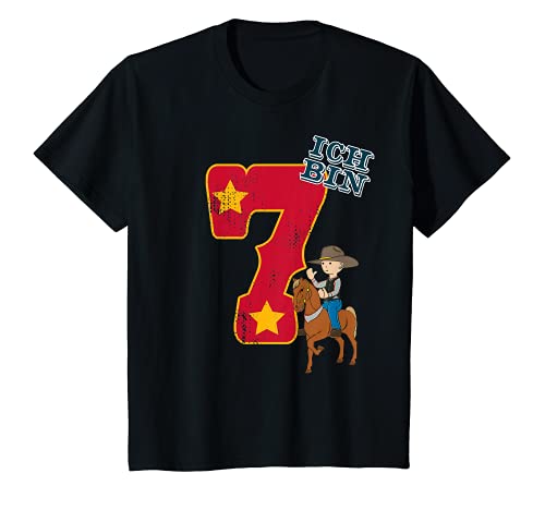 Kinder Geburtstagsshirt 7 Jahre Cowboy Western 7. Geburtstag T-Shirt Kinder Geburtstagsshirt 7 Jahre Cowboy Western 7. Geburtstag T-Shirt von Cowboy T-Shirts zum 7. Geburtstag