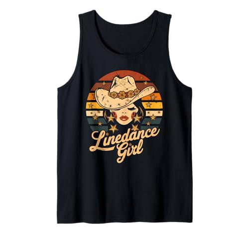 Linedance Girl Tanz Country Line Dance Fan Tank Top von Cowboy Western Tänzerin Line Dance Fan