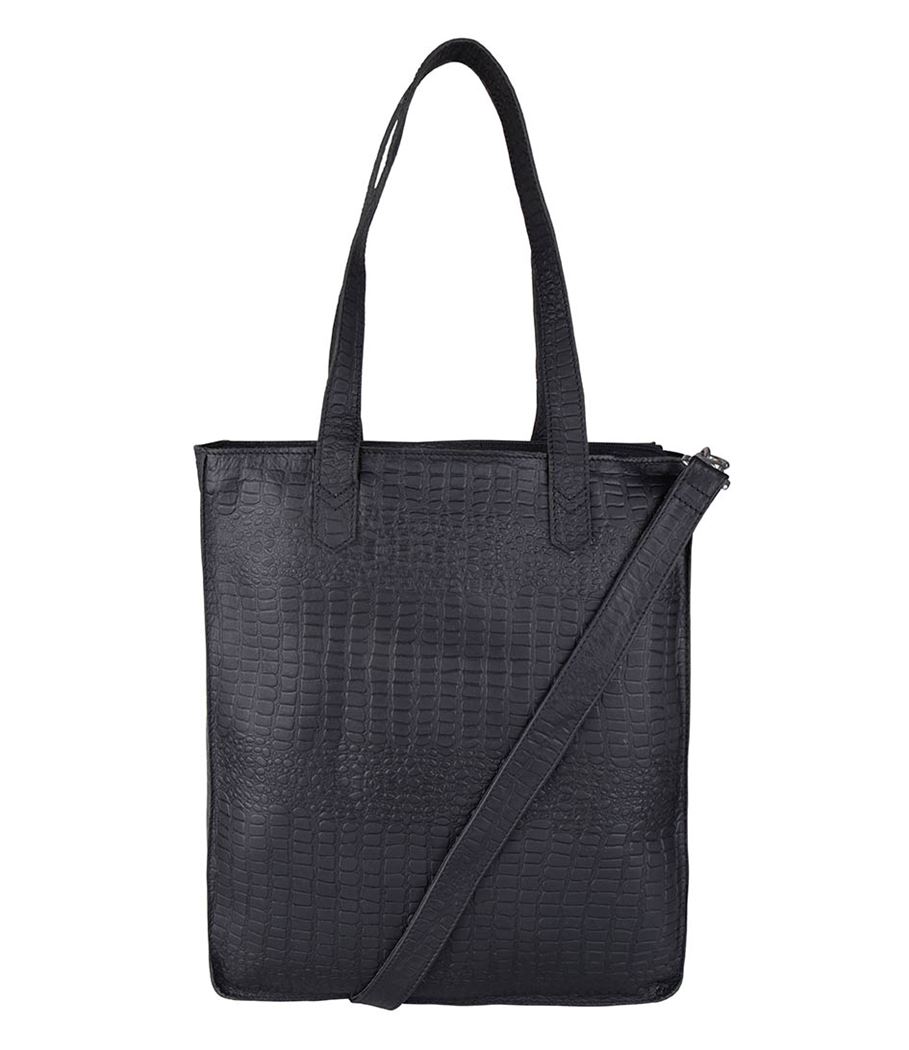 Cowboysbag Laptoptasche Buckley 13 Zoll-Kroko Schwarz von Cowboysbag