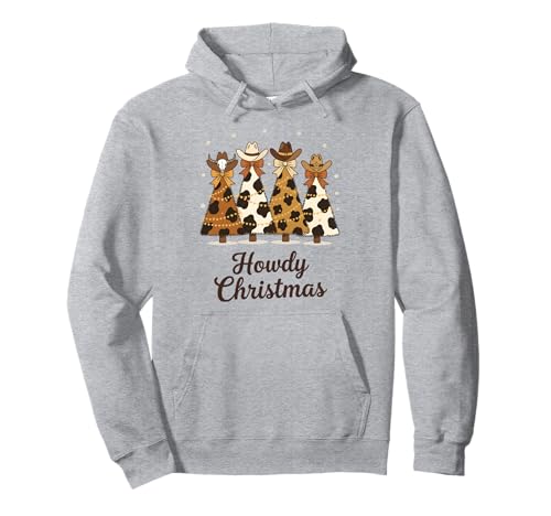 Howdy Weihnachtsbaum Cowgirl Cowboy Frauen Western Country Pullover Hoodie von Cowgirl Christmas Men Women Apparel Clothes Ideas