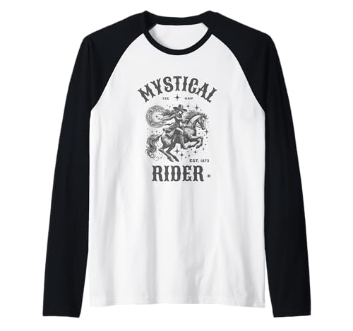 Mystical Rider Strong Woman Feminin Inspiring Raglan Mystical Rider Strong Woman Feminin Inspiring Raglan von Cowgirl Inspiring Strong Woman Quote Western Style