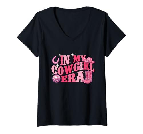 Damen In meiner Cowgirl-Ära - Country Western Cowpoke Rancher T-Shirt mit V-Ausschnitt Damen In meiner Cowgirl-Ära - Country Western Cowpoke Rancher T-Shirt mit V-Ausschnitt von Cowgirl Merch