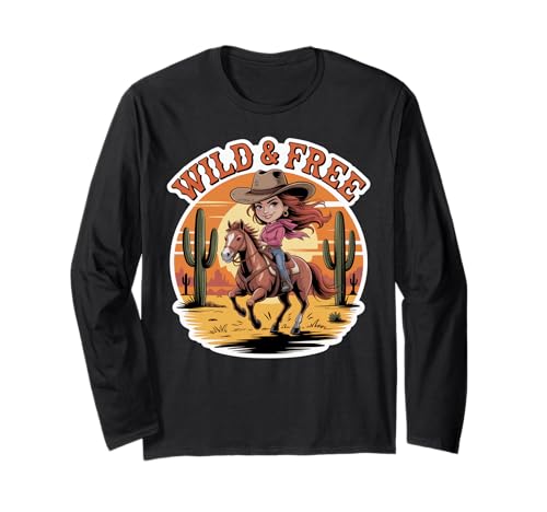Mädchen Western Outfit Cowgirl Top Rodeo Mädchen Reiten Langarmshirt von Cowgirl Outfits For Women Western Cowgirl Outfit