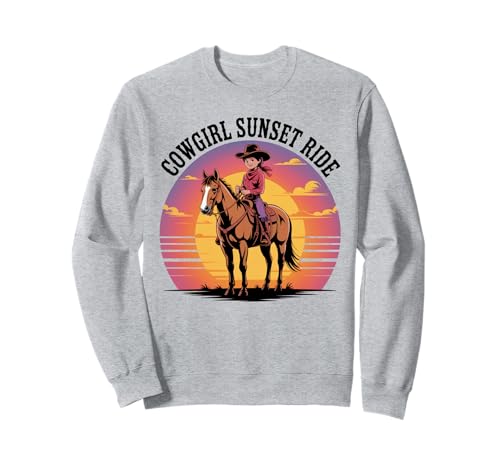 Mädchen Western Outfit Cowgirl Top Rodeo Mädchen Reiten Sweatshirt von Cowgirl Outfits For Women Western Cowgirl Outfit