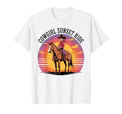 Mädchen Western Outfit Cowgirl Top Rodeo Mädchen Reiten T-Shirt von Cowgirl Outfits For Women Western Cowgirl Outfit