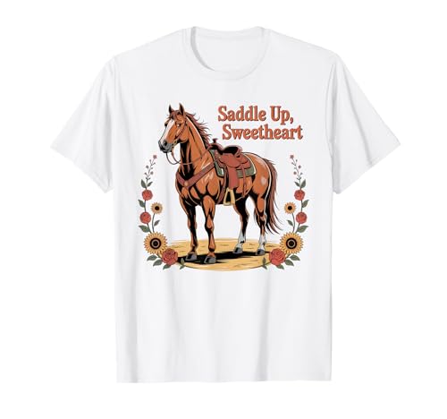 Mädchen Western Outfit Cowgirl Top Rodeo Mädchen Reiten T-Shirt von Cowgirl Outfits For Women Western Cowgirl Outfit