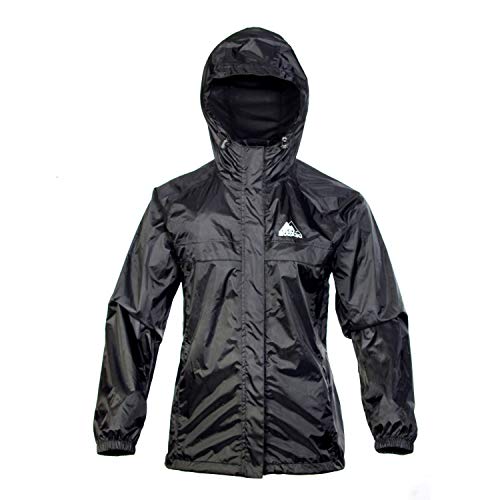 Cox Swain 2-Lagen Damen Outdoor Funktions Regenjacke - 3.000mm Wassersäule -3.000mm Atmungsaktivität, Colour: Black, Size: S von Cox Swain