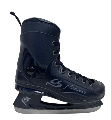 Cox Swain EIS Hockey Schlittschuhe Crew für Anfänger und Fortgeschrittene, Kinder und Erwachsene, Edelstahlkufe vorgeschliffen, Gr. 44 von Cox Swain