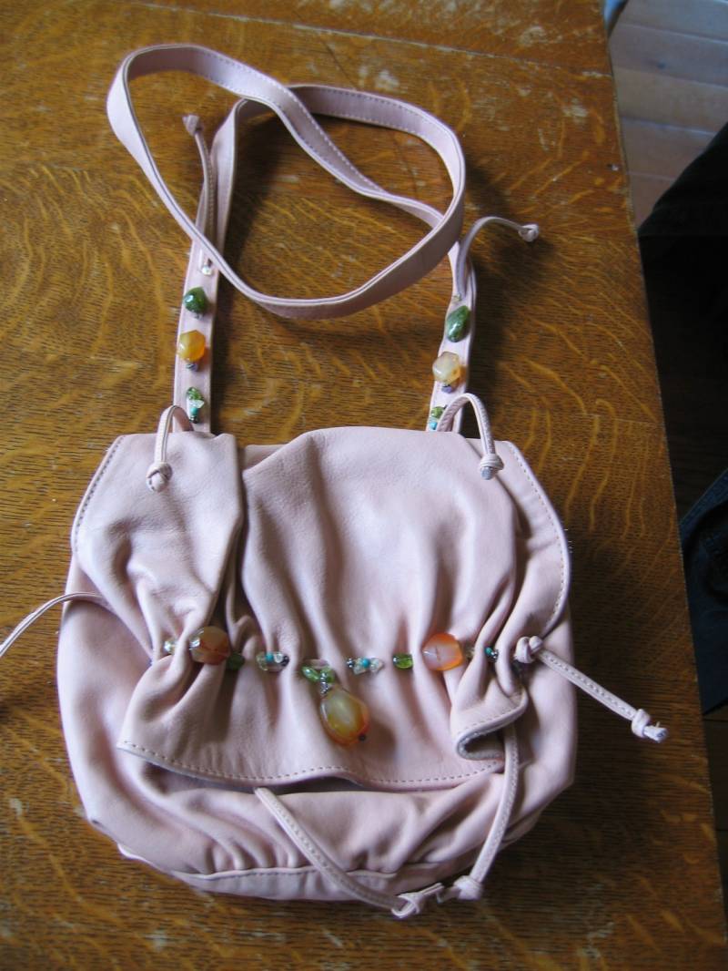 Neue Dimoni Leder Geldbörse Upcycled Mit Halbedelstein Akzenten - Made in Spain von CoyoteWoodWorks