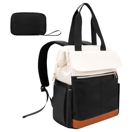 Cozary Rucksack Damen Groß, Laptop Rucksack, Eleganter & Wasserdichter 15.6 Zoll Notebook Rucksack für Frauen, 3-in-1-Tragegriff-Design, für Arbeit, Schule, Reise & Freizeit von Cozary