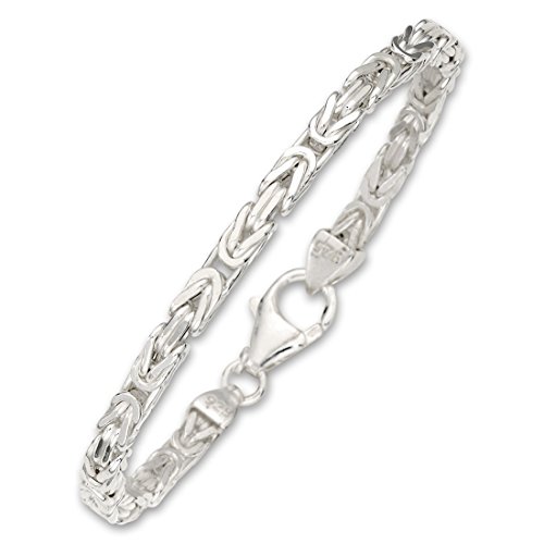 COZMOS Feine Silberkette Byzantiner Königskette Halskette Kette Collier Armband Fußkette 925 Silber Sterling 2mm - 15, 20, 25, 30, 35, 40, 45, 50, 55, 60, 65, 70, 75, 80, 85, 90, 95, 100cm von Cozmos - Kette