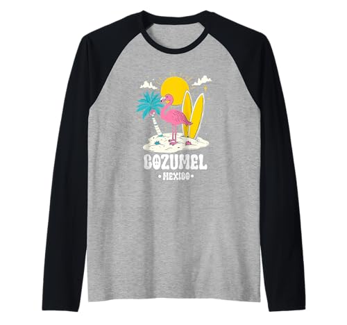 Cozumel Mexiko Souvenir Urlaub Reise Männer Frauen Erinnerung Raglan von Cozumel Mexico Reminder Souvenir