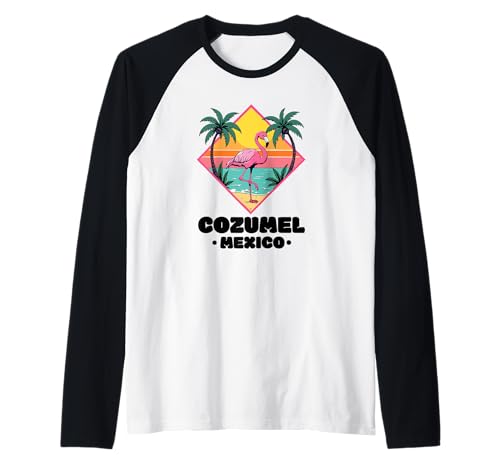 Souvenir von Cozumel Mexiko Urlaub Reisen Männer Frauen Raglan von Cozumel Mexico Reminder Souvenir
