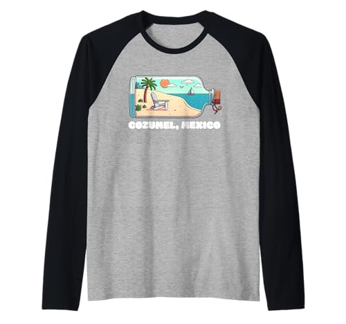 Souvenir von Cozumel Mexiko Urlaub Reisen Männer Frauen Raglan von Cozumel Mexico Reminder Souvenir