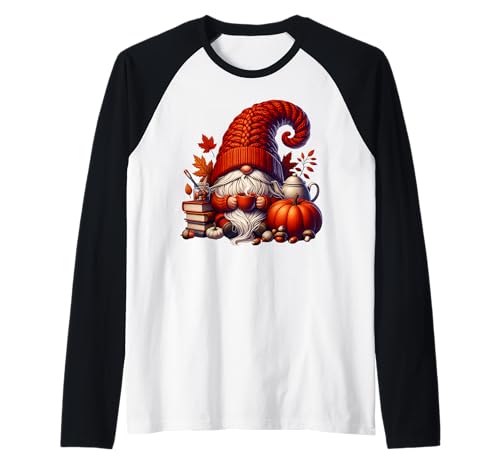 Fall Coffee GNOME Dad for Women Fall Vibes for Coffee Lover Raglan Fall Coffee GNOME Dad for Women Fall Vibes for Coffee Lover Raglan von Cozy Autumn Fall Must Haves For Coffee Lovers