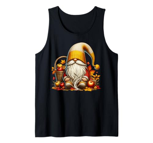 Hello Fall GNOME Dad for Women Fall Apple Decor for Gardener Tank Top von Cozy Autumn Fall Must Haves For Gnome Lovers