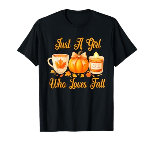Nur EIN Mädchen, das Herbst, Kürbis, gemütlichen Herbst liebt T-Shirt Nur EIN Mädchen, das Herbst, Kürbis, gemütlichen Herbst liebt T-Shirt von Cozy Autumn Fall Pumpkin Girl Tee Co.