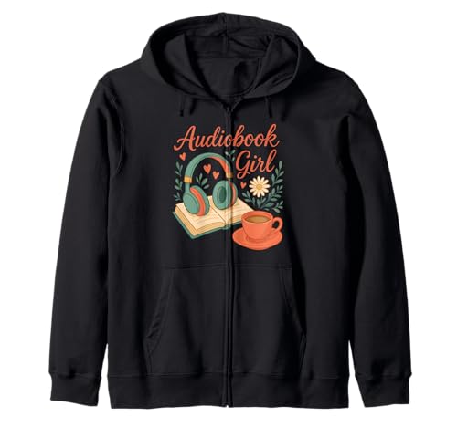 Hörbuch Mädchen Cozy Book Kopfhörer Kaffee Lesen Liebe Kapuzenjacke Hörbuch Mädchen Cozy Book Kopfhörer Kaffee Lesen Liebe Kapuzenjacke von Cozy Chapter Apparel